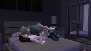 3D Hentai with Justin and Selena in an erotic Simlish scene