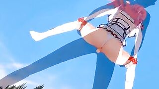 Hentai with Flare Arlgrande getting fucked for the first time (POV)