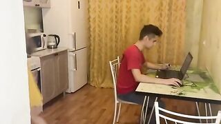 My computer broke down, so I called a friend to fix it, and he fucked me