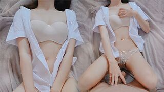 A cute Asian girl from Thailand gets passionately taken by her partner in this steamy scene