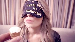 A beautiful woman Dozza got lost and got cum in her mouth