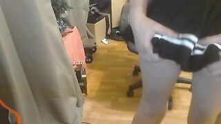 Schoolgirl fucks with her boyfriend at home and makes a homemade sex video