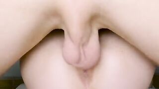 A man came home and fucked his wet pussy until she came with squirting pussy juice