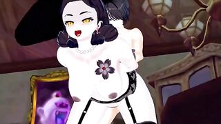 Hentai Resident Evil Village with tall Lady Dimitrescu