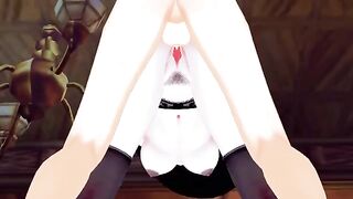 Hentai Resident Evil Village with tall Lady Dimitrescu