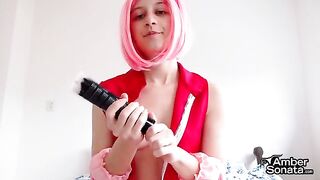Sakura explains how to masturbate with her favorite sex toy