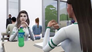 The student seduces her professor to fuck her