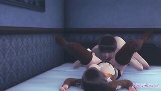 Mikasa gets her cunt eaten and a cock sucked in this Attack on Titan hentai