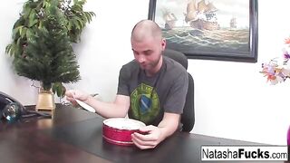 Natasha Nice is excited to have sex with her boss