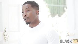 Black guy repairs something for the hot Italian Valentina Nappi