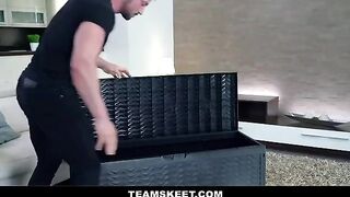 Tiny babe Lana Roy gets her ass gapped by a big dick in hardcore action