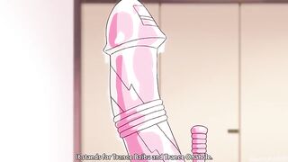 A hot girl loves sex, dreaming about double penetration with anime heroes