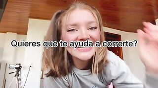 Hot blonde gringa gets her cunt pounded in Spanish JOI