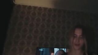 The stepmom is so horny, she started to suck her stepson’s cock