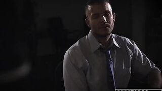 Shady reporter fucked Evelyn Claire in the office, showcasing her wild side