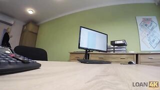 The woman entrepreneur needs a loan, she must fuck the banker in the office