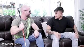 Brunette Latina beauty Vienna Black gets fucked by a blind man in public