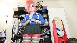 The girl decided to quit her job as a clown porn actress