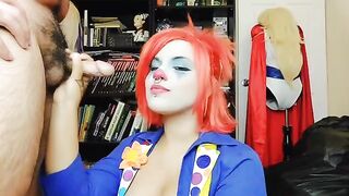 The girl decided to quit her job as a clown porn actress