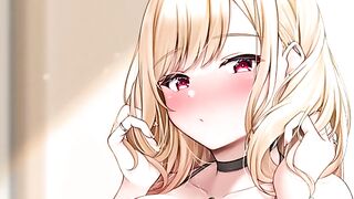 Marin Kitagawa teaches how to masturbate with her hypnotic voice in this JOI hentai