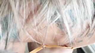 Best doggy style sex with a crazy blue-eyed girl, full video