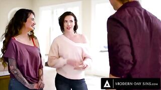 Casey Calvert and Arabelle Raphael ask for a threesome