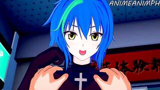Xenovia Quarta gets fucked by a big dick in High School DxD