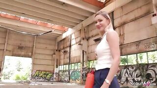 Big tits street casting with Verena Maxima, rough sex