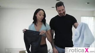 The couple enjoy each other with intense and erotic passion