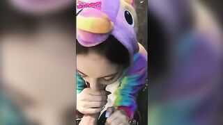 A girl ran to a stranger and got fucked on the street - SolaZola