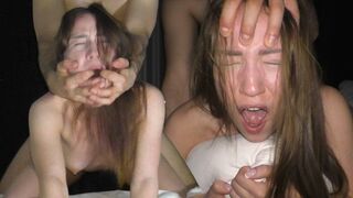 Petite College Teen gets fucked hard by a big cock in a ROUGH session