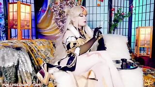 The restoration of the jade palace by Ning Guang in 4K, featuring MollyRedWolf's sensual performance