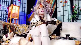 The restoration of the jade palace by Ning Guang in 4K, featuring MollyRedWolf's sensual performance