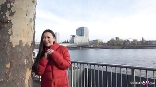 First time rimming and porn for Asia College Girl Luna I - Pickup and Rough Fuck