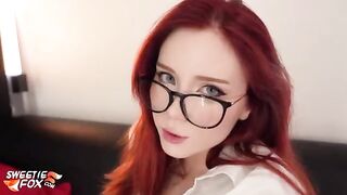 The best secretary blowjob, rough sex and cumshot on big tits scene