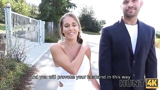 A husband watches his wife getting fucked by a stranger, fueled by lust and greed