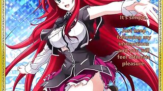 Rias welcomes her new servant - a hot hentai JOI twist
