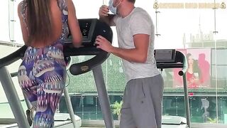 Colombian girl with a bubble butt is picked up at the gym for an unforgettable sex