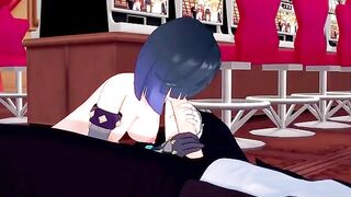 Doggy style sex with a beautiful babe inspired by Genshin Impact