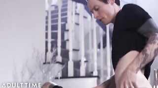 Owen Gray's intense anal finish with freshly gaped Charlotte Sartre's ass - Adult Time