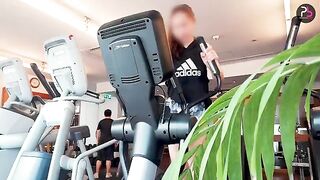 A hot work out session followed by an intense and satisfying finish