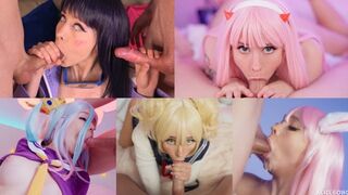 Best blowjob compilation with cosplay queen Alice Bong