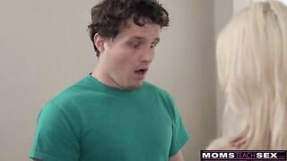 Stepson's fantasy with hot MILF and a happy ending