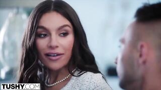 Gorgeous brunette April experiences intense anal for the first time with TUSHY