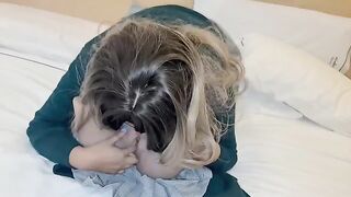 Two schoolgirls and her teacher get better notes with a good blowjob