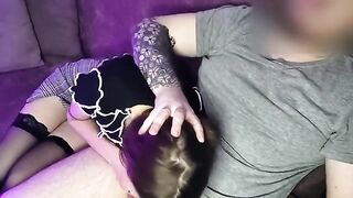 Got horny while sitting next to a girl and fucked her mouth - Sunako_Kirishiki