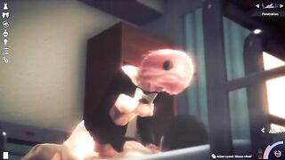 A honey girl appears, selecting a man with the highest libido