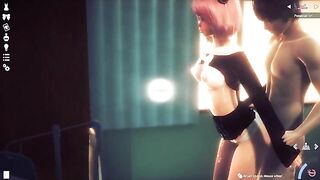 A honey girl appears, selecting a man with the highest libido