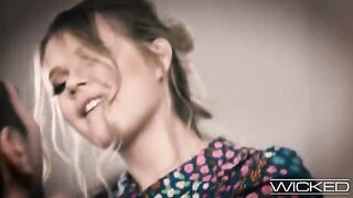 A cute and giggly blonde girl gets a big Southern cock in her wet pussy