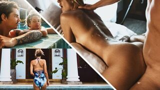 A couple enjoys passionate sea sex during their romantic getaway in this steamy vlog